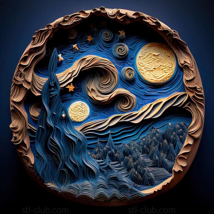 3D model starry night (STL)